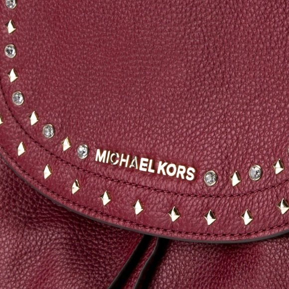 Michael Kors Riley Large Pebbled Leather Backpack in Mulberry Wine Red in EX con - Picture 4 of 5